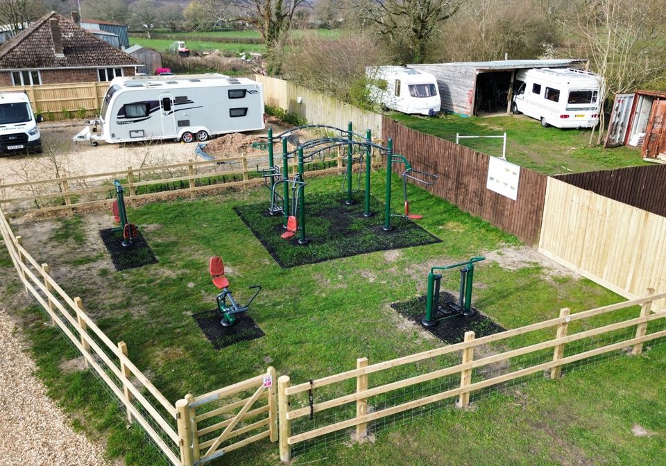 New outdoor gym area