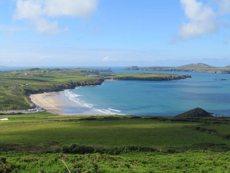 Whitesands Bay from the hill