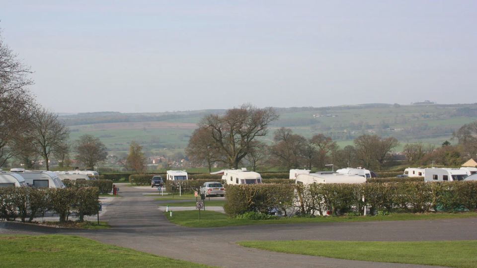Site roads and hedged pitches