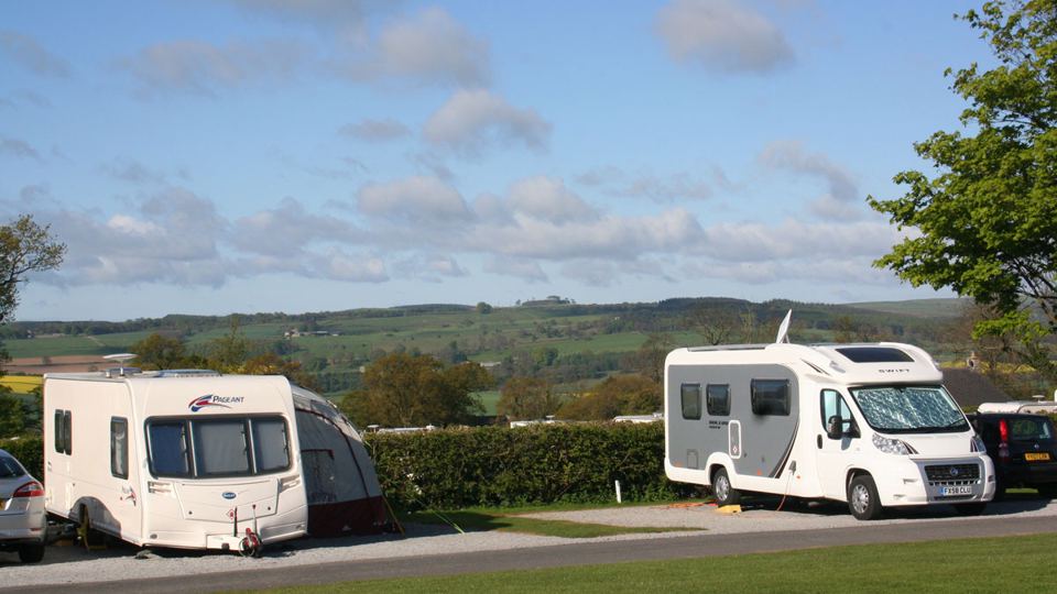 Pitches looking over the valley