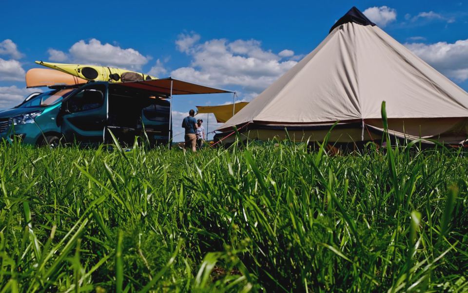 Bell tent and camper