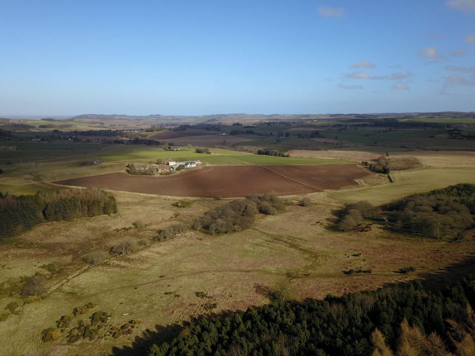 Fife farmland from above
