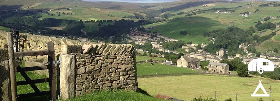 View over Holmfirth from the field