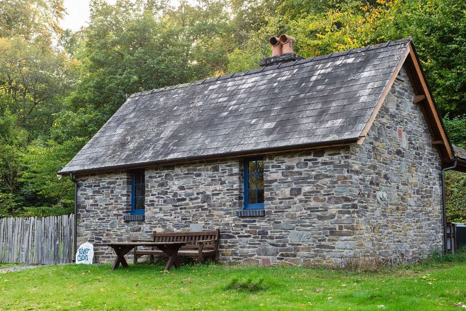 Stone cottage and garden