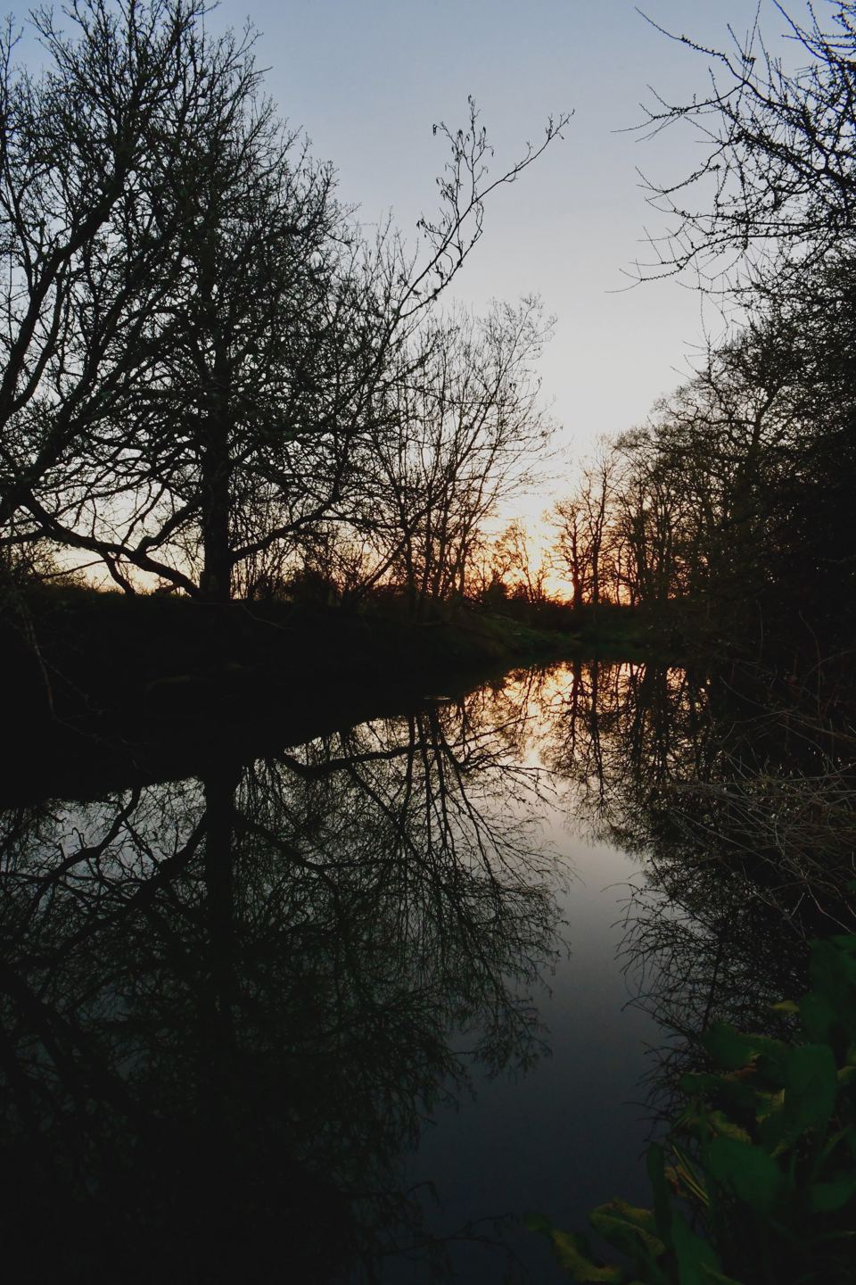 River at dusk