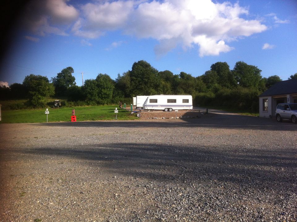 Gravel hardstanding area