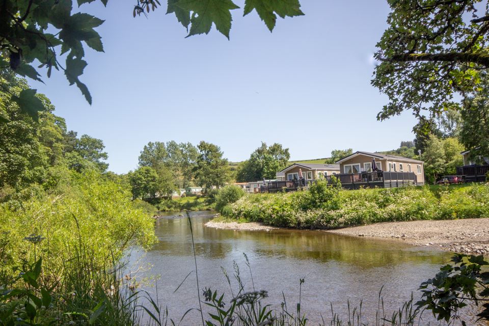 Lodges across the river
