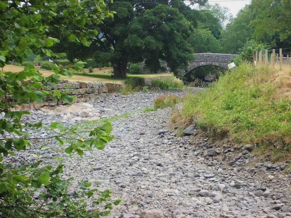 Stone bridge over the river