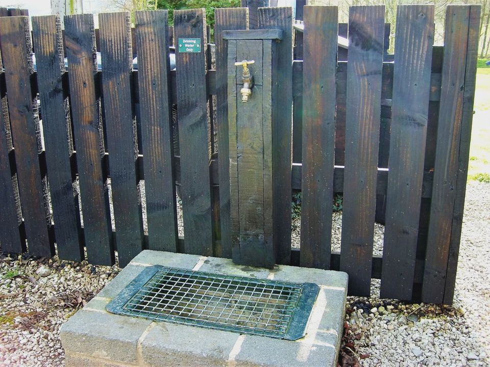 Water point in the gravel