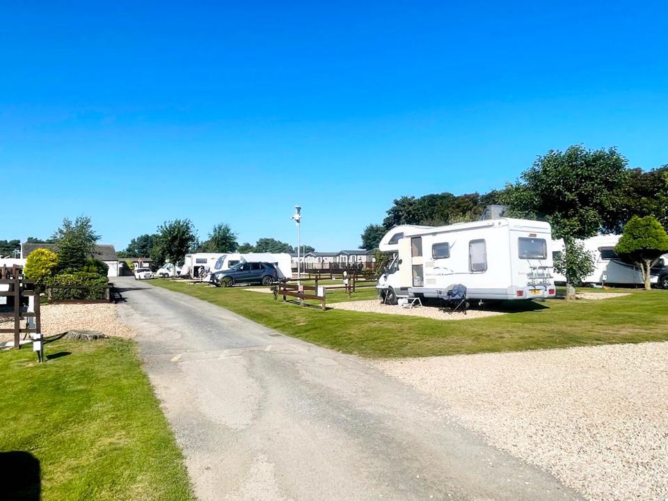 Motorhomes in the sunshine