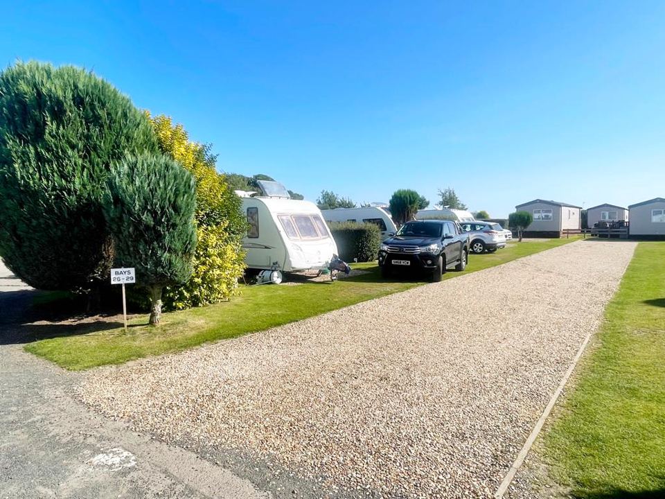 Gravel pitches and hedges