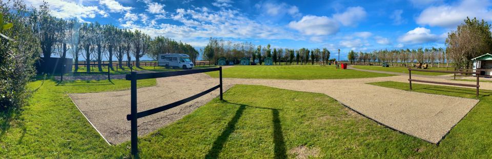 Gravel and grass pitches