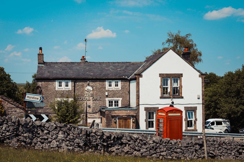 The Royal Oak pub from the road