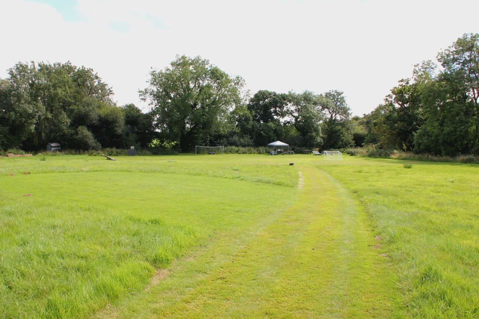 Mown path across the meadow