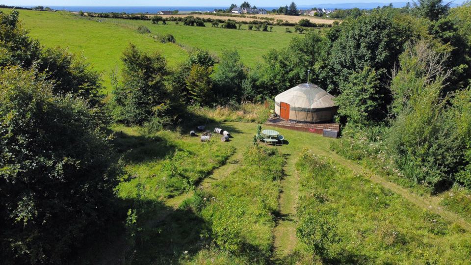 Yurt from above