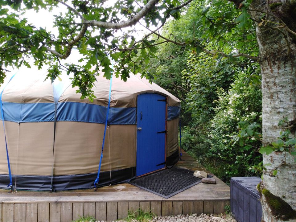 Yurt with its own deck