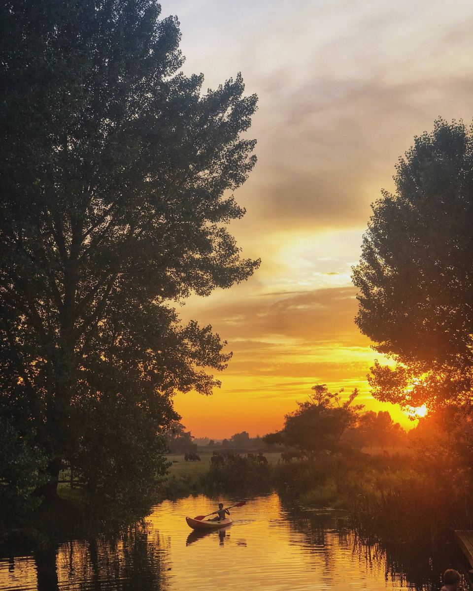 Sunset over the Stour