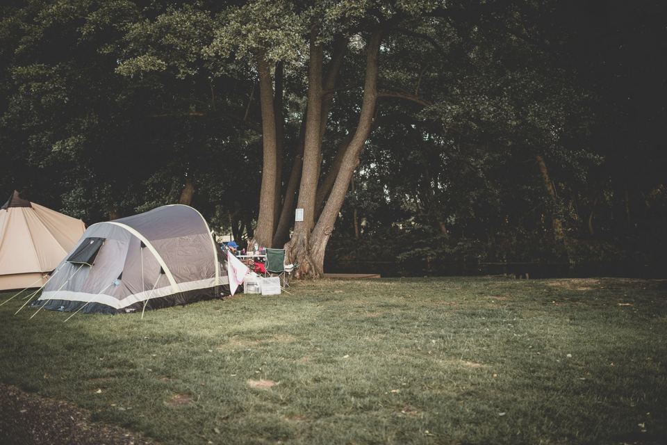 Tents under the trees