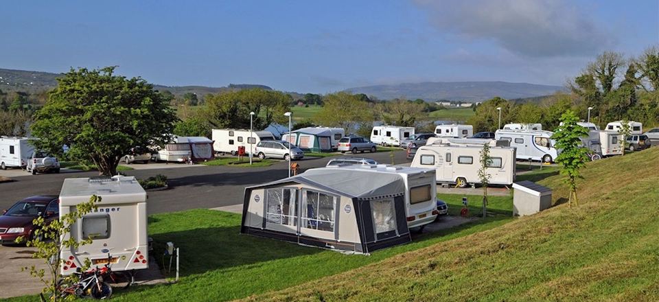 Touring pitches on the terraces