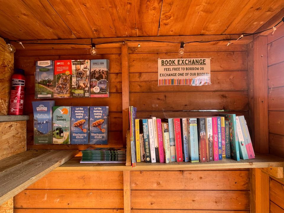 Book exchange shelves