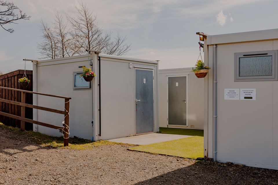 Shower and toilet blocks