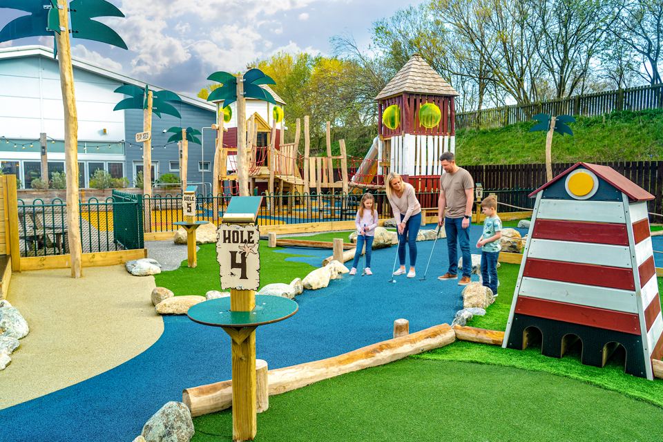 Crazy golf course