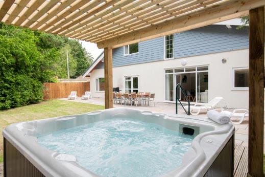 Hot tub on the terrace