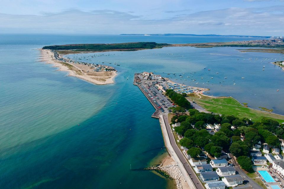 Park and beach from above