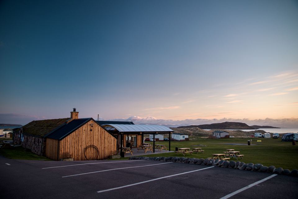 The Barn Cafe at dusk