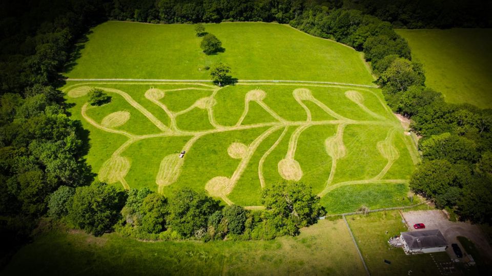 Mown pitches from above