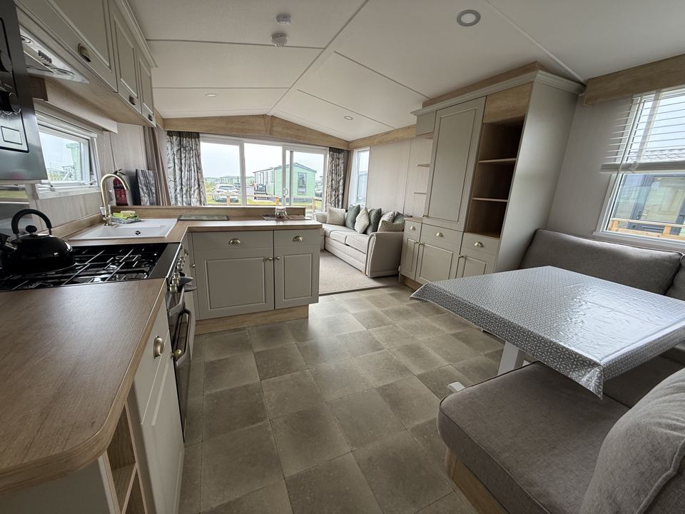 Holiday home kitchen and lounge