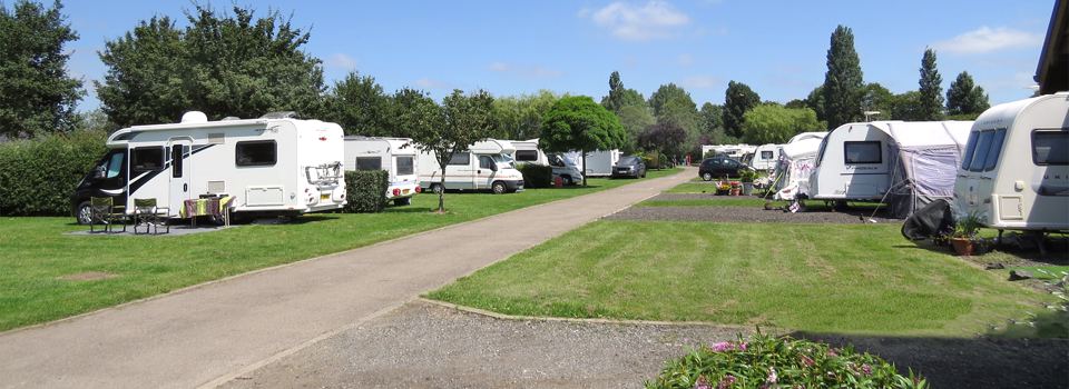 Touring pitches along the avenue