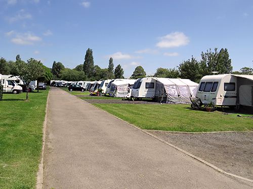 Touring pitches by the road