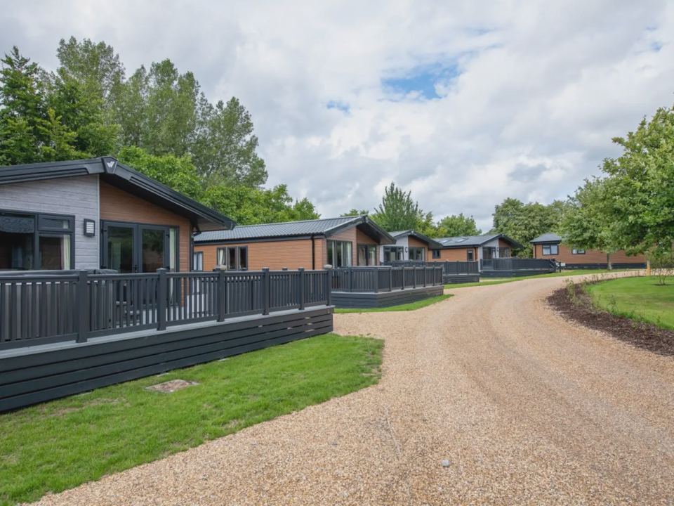 Row of lodges