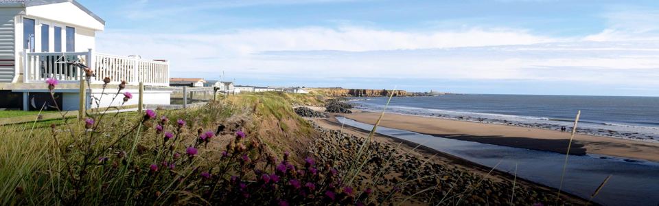 Caravans above the beach