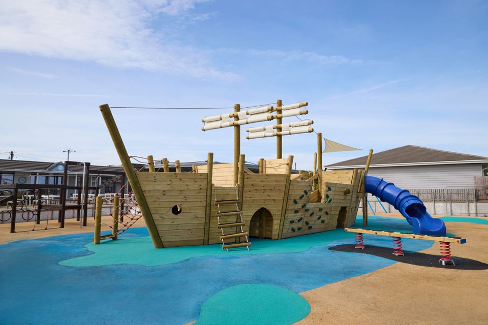 Pirate ship play area