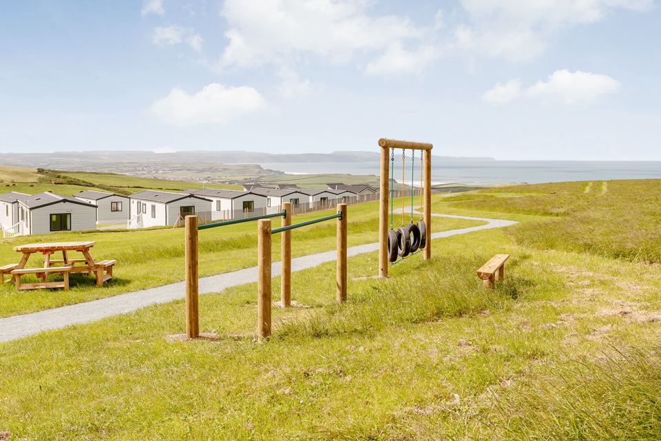 Caravans and outdoor gym
