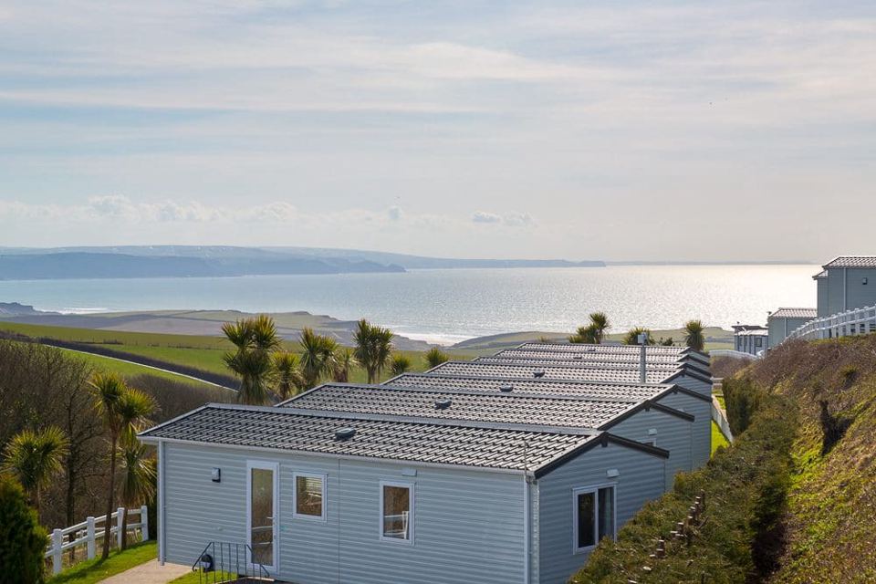Caravans above the sea