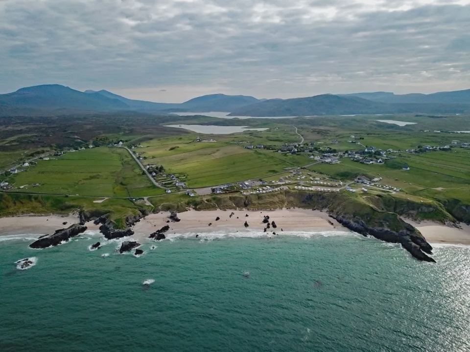 Sango Bay from the air