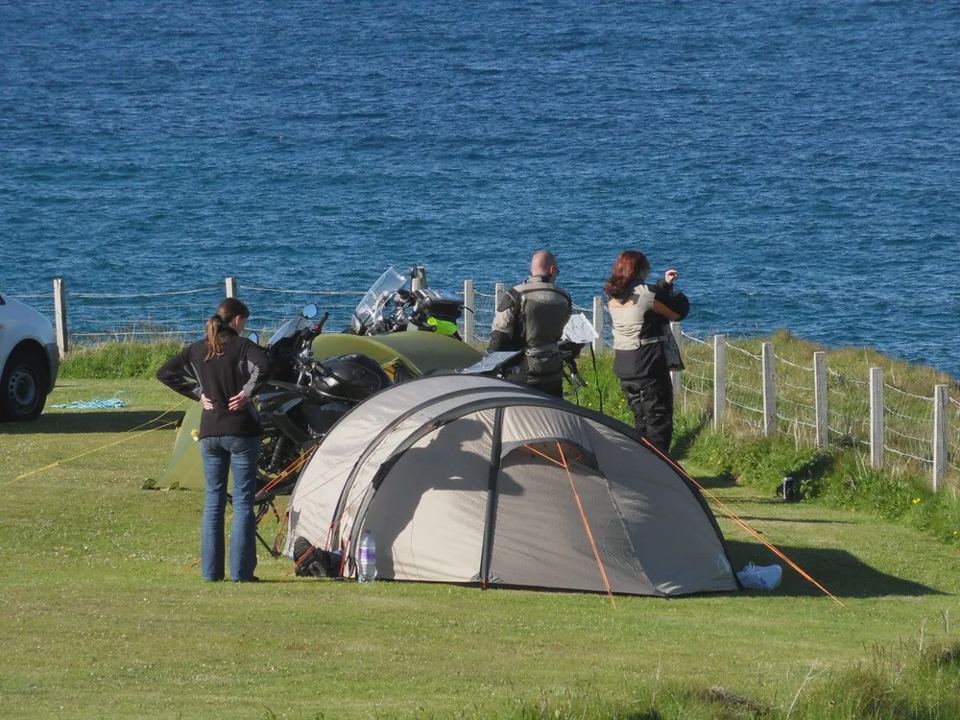 Tent on the clifftop