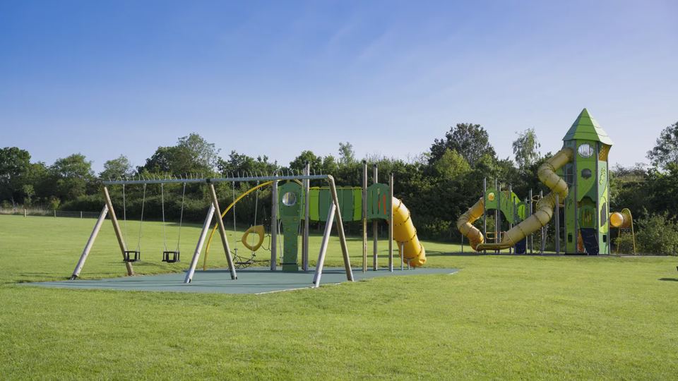 Playground on the grass