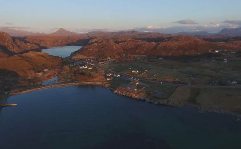 Scourie Bay from above