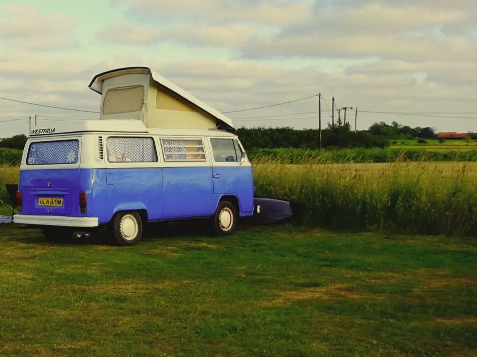 Campervan on the grass