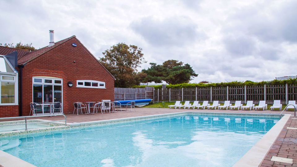 Heated outdoor pool