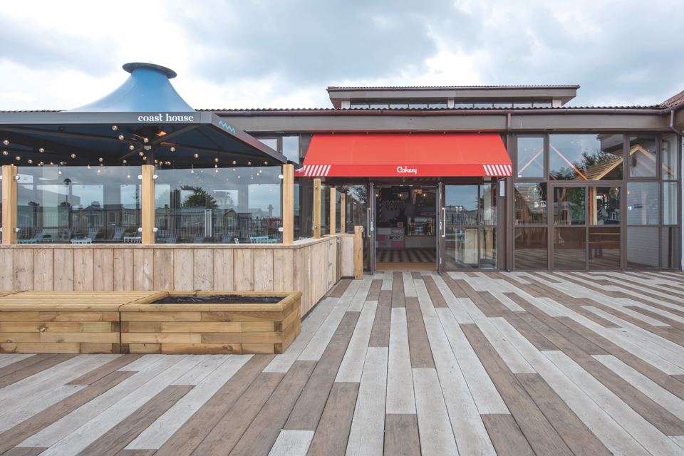 Restaurant with decked terrace
