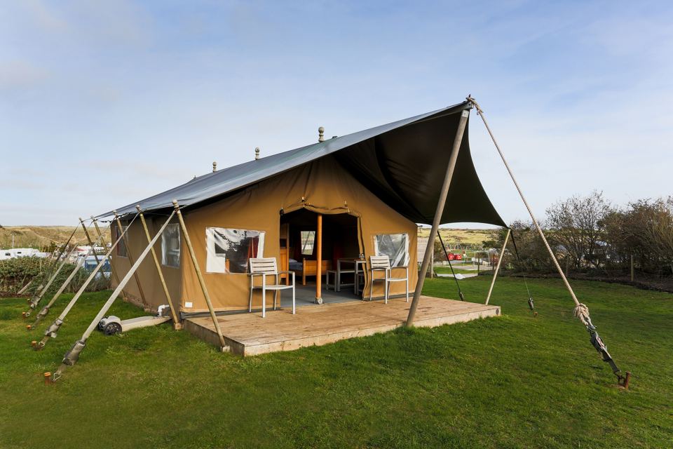 Safari tent with veranda