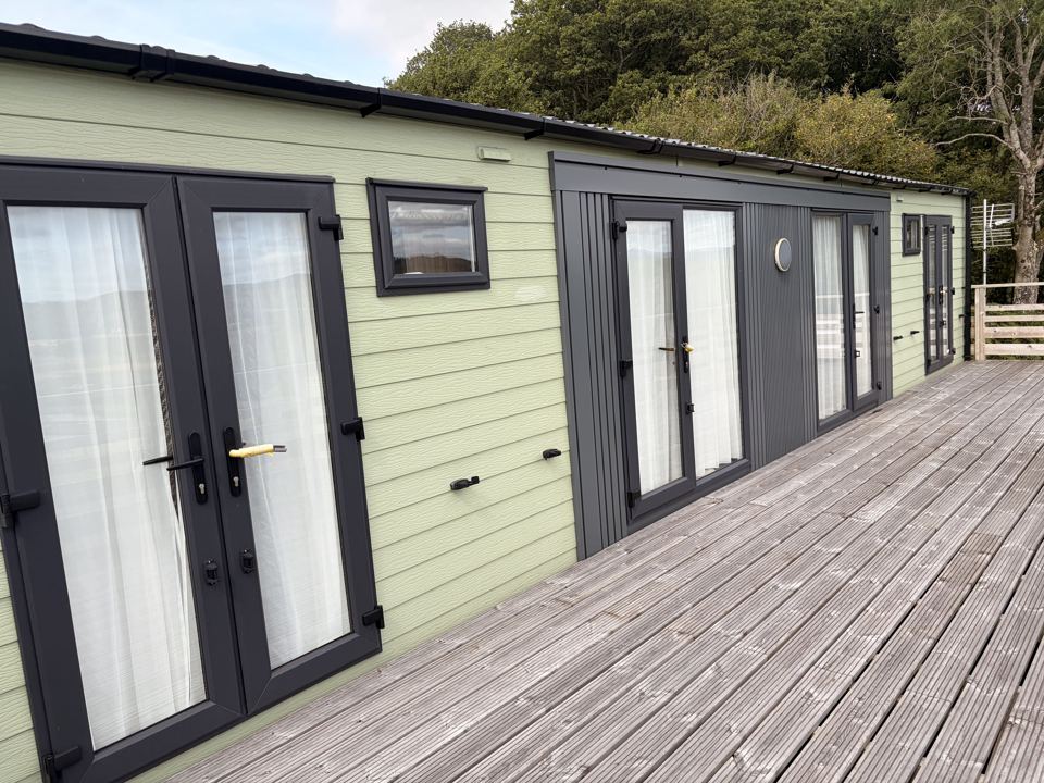 Holiday home with decking