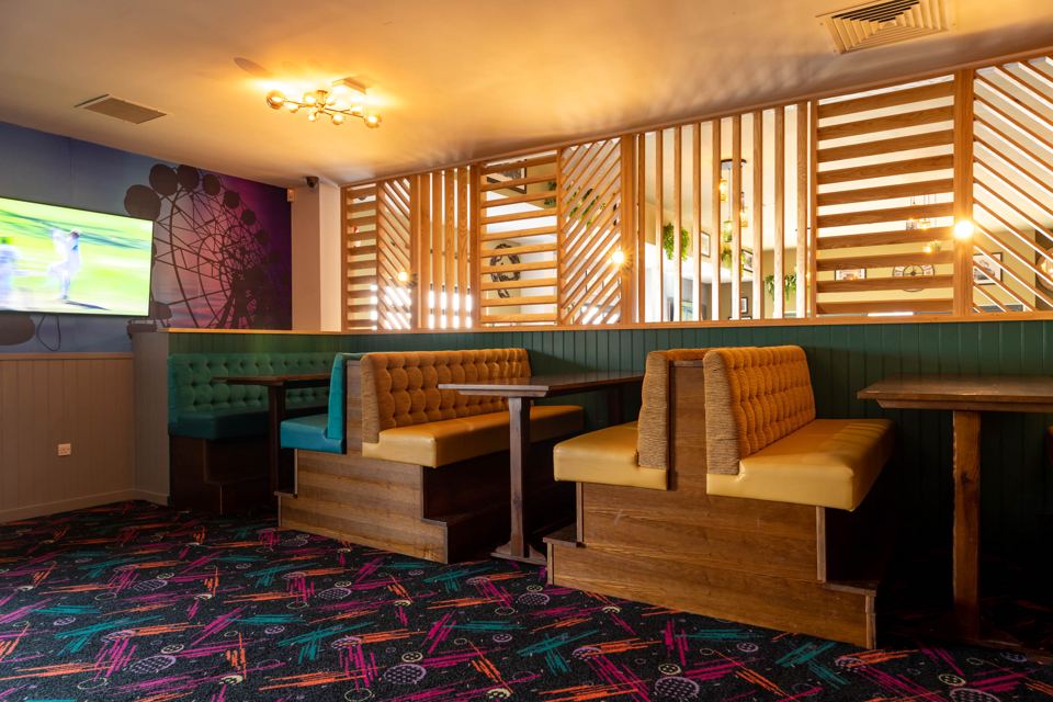 Bar seating area