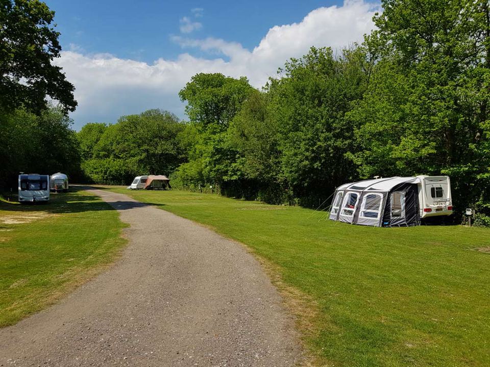 Pitches along the site road