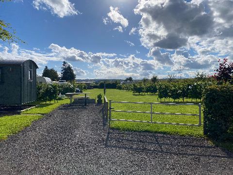 Pitch field and hut